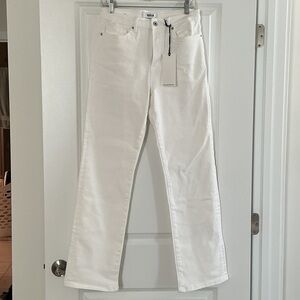 Women's Straight Leg White Jeans